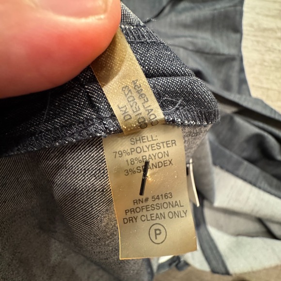 Calvin Klein Dress Womens 8 Gray Denim Chambray Sleeveless Cocktail Party Casual - Picture 6 of 14